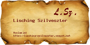 Lisching Szilveszter névjegykártya